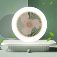 thumbnail image 2 of Ventilador de techo LED con luz, control por aplicación y mando a distancia, lámpara de techo para dormitorio, 2 of 4
