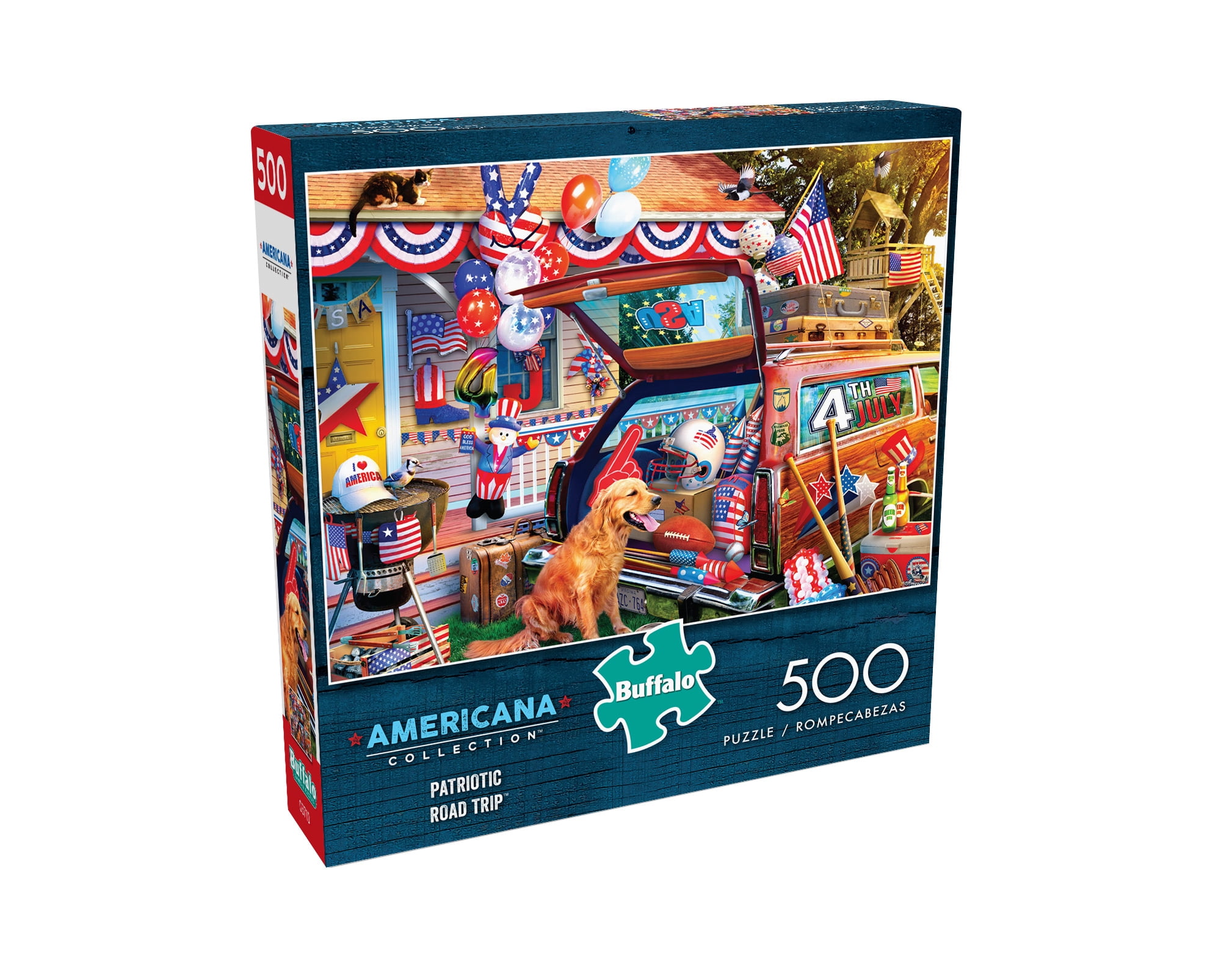 Buffalo Games - Americana - Patriotic Road Trip - 500 Piece Jigsaw Puzzle