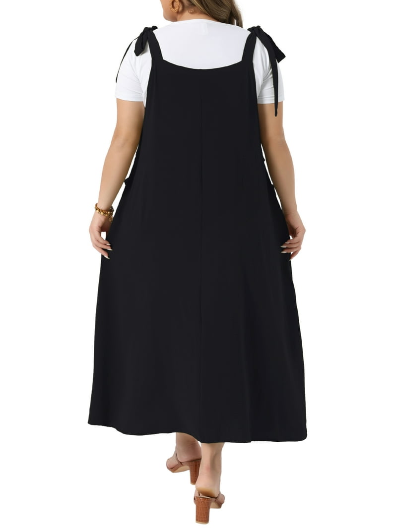 Agnes Orinda Women's Plus Size St. Patrick's Day Pinafore Dress