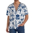thumbnail image 3 of Fotbe Skiing Enthusiast print Short Sleeve Button Down Shirts for Men Casual Summer Beach Wrinkle Free Shirt-XX-Large, 3 of 7