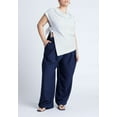 thumbnail image 3 of ELOQUII Women's Plus Size Asym Tie Top, 3 of 3