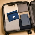 thumbnail image 6 of First Aid Kit Bag, Slim Portable Navy Blue Travel Emergency Pouch, 1 Pack Zippered Lightweight Storage Organizer, for Outdoor Camping Hiking Road Trip Home Office Car Emergency Medical Supply Storage, 6 of 6