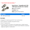 thumbnail image 2 of Knock Sensor - Compatible with 1985 - 1988 Toyota Cressida 2.8L 6-Cylinder 1986 1987, 2 of 2