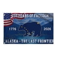 thumbnail image 1 of 250th Anniversary Polyester Banner, Party Essential Boosts Festive Atmosphere, 1 of 4