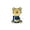 Blue, variant on Portable Cartoon Bear Fan with Integrated Pencil Sharpener and Ambient Night Light Skateboard Style Desktop Accessory for Student Study Workspace and Personal Use, Green