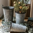 thumbnail image 2 of Antique Floral Carving Iron Flower Pot, 2 of 8