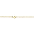thumbnail image 4 of 10K Yellow Gold Cable chain Rope 16 in 1.15 mm 1.15mm Carded, 4 of 6