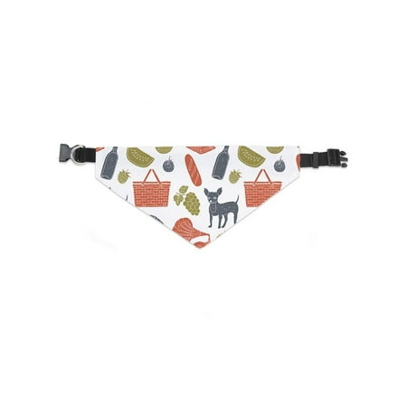 Picnic Hand Drawn Seamless Bandana -Image by Shutterstock, Large