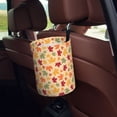 thumbnail image 5 of Naloa Autumn Maple Leaves Car Trash Can Garbage Car Accessories Trash Can Car Waste Bin for for Driver and Passenger Any Vehicle, 5 of 7