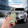 thumbnail image 6 of Key Fob Cover Compatible with Kia Sorento Sportage Rio Soul Forte Optima Keychain Case Holder Protector,Green, 6 of 7