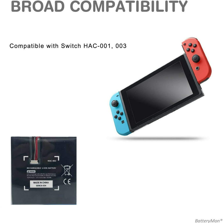Nintendo Original Switch Console Battery HAC003 - Black for sale