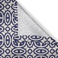 thumbnail image 4 of Ambesonne Geometric Window Valance, Abstraction of Shapes, 54" X 18", Beige and Navy Blue, 4 of 5