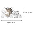 thumbnail image 3 of 6Pcs Mom And Daughter Photo Frame Set Horizontal Landscape Design Metal Material For Birthday Gift, 3 of 8