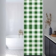 thumbnail image 3 of Green Plaid Window Privacy Film, Spring Summer Farmhouse Buffalo Checkered Static Cling UV Sun Blocking Heat Control Window Tint Day and Night,Non-Adhesive One Way Windows Privacy Cover 17.7''x78.7'', 3 of 7