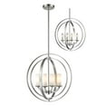 thumbnail image 3 of Z-Lite 6002-4S Ashling 4 Light 19" Wide Globe Chandelier - Nickel, 3 of 7