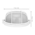 thumbnail image 4 of Wosthever Lámpara de puerta ovalada pintada a prueba de humedad, equipo para exteriores, suministros de Sauna impermeables, lámparas de pared, luz de Electrodomésticos Wosthever HA064050-00, 4 of 6