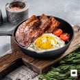 thumbnail image 4 of Ultrachef Sartén de Hierro Fundido con Mango Largo, Previamente Curado, Cast-Iron Skillet, 6.5 (15.5cm), Negro, 4 of 8