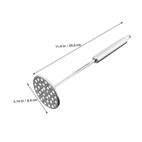Stainless Potato Masher Handle Comfortable Grip for Mashing Potatoes Carrots More Kitchen Tool Smooth Consistency