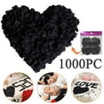 thumbnail image 2 of Clearance! Denbek Artificial Decorative Petals Simulated Rose Petals Single Color 1 Pack (Containing 1000 Pieces) Black, Artificial Flowers for Decoration, Household Imitation, 2 of 9