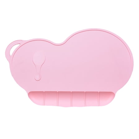 OUNONA Baby Silicone Washable Placemats, Non- Cartoon Table Mats for Toddlers and Kids, and Easy to Clean