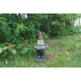 thumbnail image 5 of Hi-Line Gifts 10" Gnome Holding Go Away Sign Garden Statue, 5 of 5
