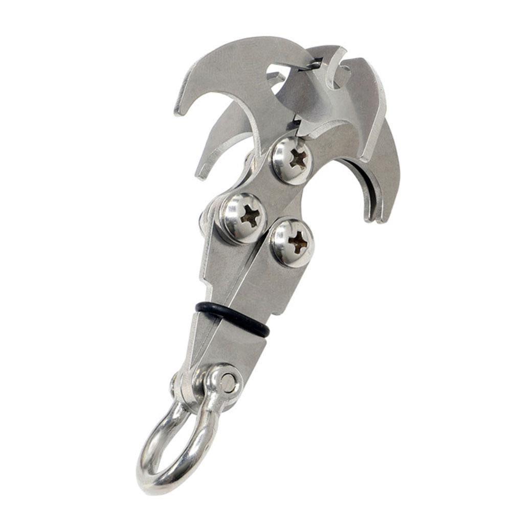 Stainless Steel Survival Folding Grappling Hook Outdoor Climbing Claw Tool