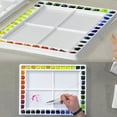 thumbnail image 2 of Creative Mark Watercolor Palette with Cover – 42 Wells and 4 Mixing Areas, 12" x 16" Lightweight Plastic Palette for Watercolor, Acrylic, or Gouache Paints, 2 of 4