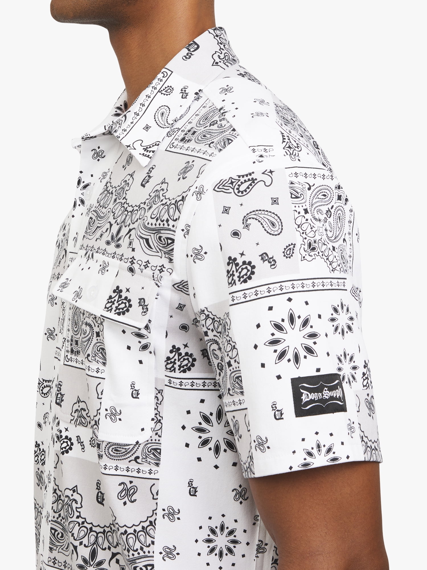 Dogg Supply by Snoop Dogg Bandana Paisley Shirt, Men's Sizes XS - 5XL