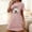 Pink, variant on Sakmal Oversized Moomoo Nightgowns Women Blue Comfy Halloween Cloud-Like Mumu Dress Short Sleeve Short Crew Neck Ghost Print Nightgowns S-2XL