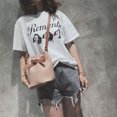 thumbnail image 3 of Simple casual mujer pu cuero bandolera mensajero cubo bolso/rosa-210472.01 Tmvgtek Para estrenar, 3 of 7