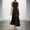 Black, variant on ZGRBOU Women’s Polka Dot Maxi Dress Sleeveless Round Neck Bodycon Long Dress Elegant Ruffled Flowy A Line Dresses