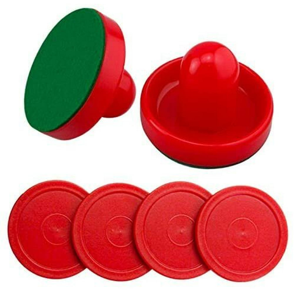 dazzling toys Air Hockey Pucks and Paddles Set of Two Red Air Hockey