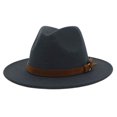 thumbnail image 1 of Fedora Adjustable Breathable Felt Men Vintage Style Hat for Hiking, 1 of 9