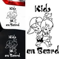 thumbnail image 1 of Cheers.US Cute Cartoon Large Kids On Board Reflective Stickers and Decals for Car, Kids in Car, Safety Warning Sign, Easy to Install and Remove, Vinyl, Funny Anime, 1 of 5