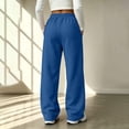thumbnail image 6 of QSAWXQZ Womens High Waisted Wide Leg Sweatpants Elastic Waist Pockets Athletic Pants 2XL, 6 of 9