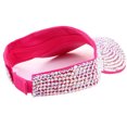 thumbnail image 3 of Rhinestone Sport Sun Visors Hats for Women Adjustable Glitter Cap, 3 of 4