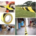 thumbnail image 5 of Cintas de seguridad, cinta de advertencia de peligro, cinta adhesiva negra y amarilla de 33M x 60mm para señal de advertencia, 5 of 5