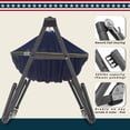 thumbnail image 5 of TRANQUILLO UNIKI Folding Collapsible Hammock Stand, Outdoor & Indoor or Camping, 550lbs Capacity, Aegean, 5 of 10