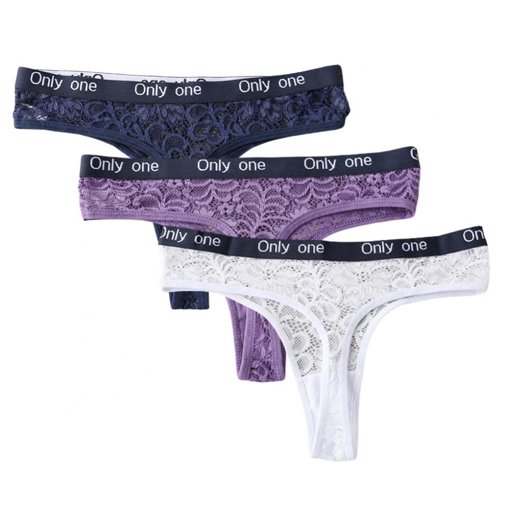 Xmarks Low Rise Hipster Panties for Women Seamless Lace Hollow Out T