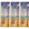 thumbnail image 2 of Reusable Straws - Stainless Steel Drinking - Set of 12 + 3 Cleaners - Eco Friendly, SAFE, NON-TOXIC non-plastic CocoStraw Brand, 2 of 8