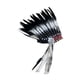 thumbnail image 4 of Tocado de plumas artificiales para disfraz de juego de rol, sombrero para actuación escénica, 4 of 10