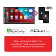 thumbnail image 5 of Dual Electronics DCA73W 7 pulgadas certificado Apple CarPlay Android Auto con cable o inalámbrico | Radio estéreo de coche con visualización táctil doble DIN | Bluetooth | Entrada de cámara de, 5 of 5