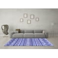 thumbnail image 3 of Ahgly Company Indoor Round Abstract Blue Modern Area Rugs, 8' Round, 3 of 4