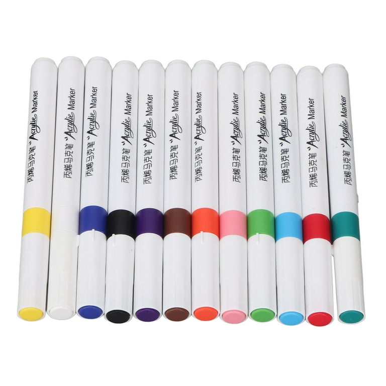Paint Pens Paint Markers, Rounded Barrel Acrylic Paint Markers For Glass 12  Color,24 Color,36 Color,48 Color 