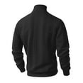 thumbnail image 5 of HAiming Mens Trutleneck Sweater Long Sleeve Casual Solid Color Loose Knit Winter Warm Pullover Tops, 5 of 7