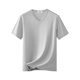 thumbnail image 1 of pstuiky camisetas para hombre, Camiseta informal de verano para hombre, de color liso, con cuello en V y tejido de malla. camisas casuales para hombre xxl, 1 of 9