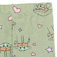 thumbnail image 4 of Star Wars Baby Yoda Little Girls T-Shirt and Leggings Outfit Set Pink / Green 6-6X, 4 of 5