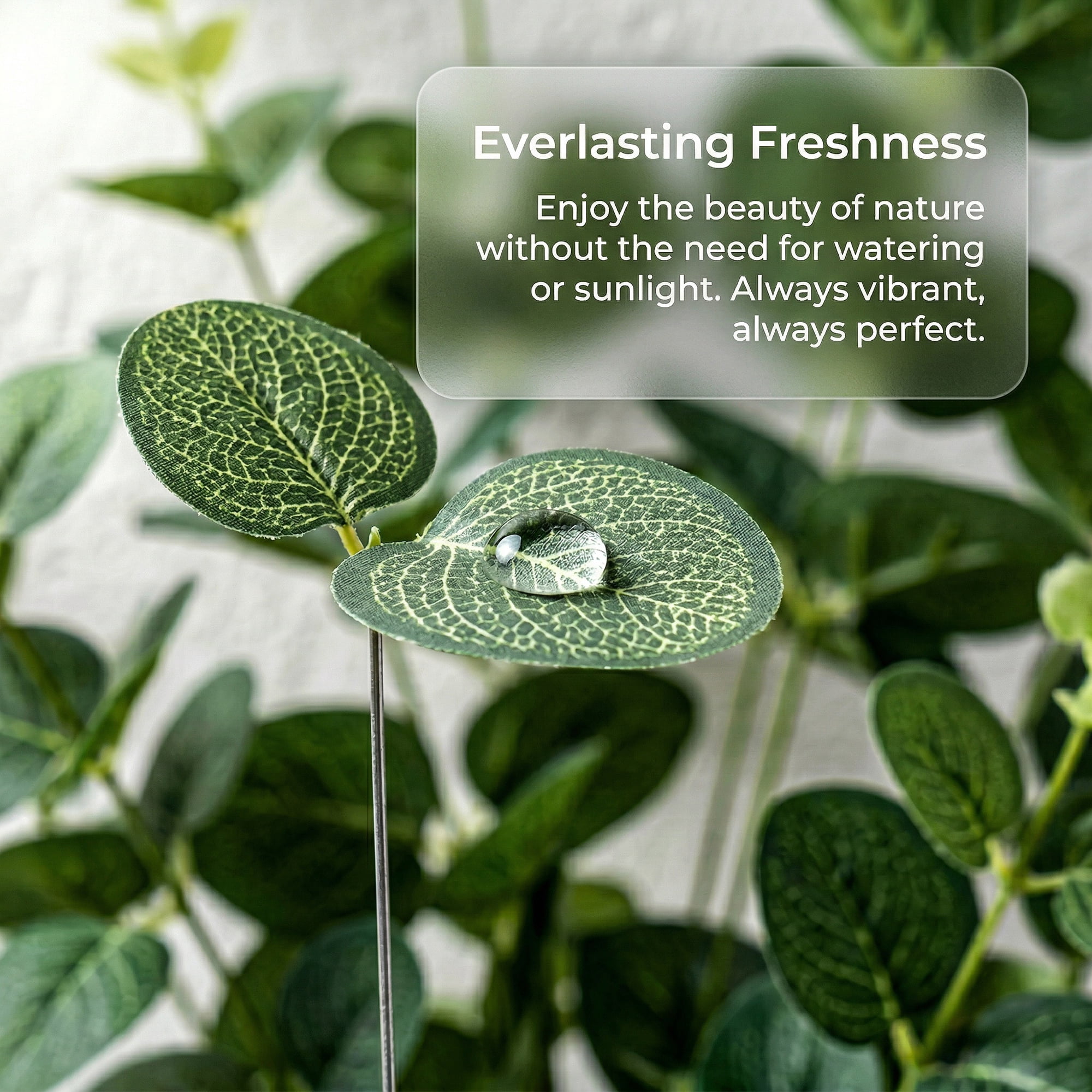Unique Bargains 10Pcs Realistic Artificial Eucalyptus Stems Faux Greenery White 12in