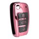 thumbnail image 3 of Protector de la cubierta de la caja del llavero plegable del estilo de la fibra de carbono de TPU apto para A3 S3 06/2005 - 03/2017 Rosa, 3 of 8