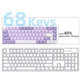 thumbnail image 4 of MageGee MK-BOX 60 Percent Mechanical Gaming Keyboard, 68-Key Wired USB, Red Switches, LED Backlit, Violet, 4 of 9